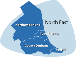 Map of North East